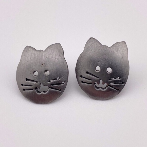 Vintage Cat Earrings - Picture 1 of 4
